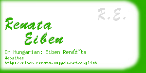 renata eiben business card
